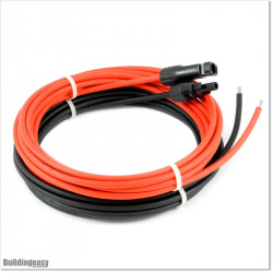 Solar cable 8 meters (Red and Black) 4mm2 with MC4 plugs