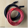 Solar cable 8 meters (Red and Black) 4mm2 with MC4 plugs