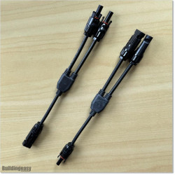 Pairs of MC4 Y/2 Solar Panel Parallel Connectors