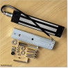 Heavy duty (380Kg) and IP65 waterproof electromagnetic lock can be used with 12V DC or 24V DC power supply