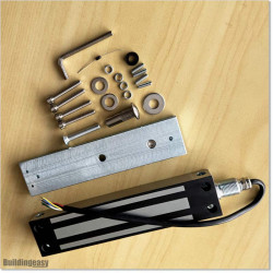 Heavy duty (380Kg) and IP65 waterproof electromagnetic lock can be used with 12V DC or 24V DC power supply