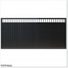 Gate is 4.8M wide and gate height is 1.75. Gate fits 4.5M post gap. Gate colour Matte Black (RAL9005)