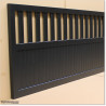 Gate is 3.825M wide and gate height is 1.75. Gate fits 3.5M post gap. Gate colour Matte Black (RAL9005)