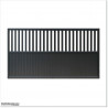 Gate is 3.825M wide and gate height is 1.75. Gate fits 3.5M post gap. Gate colour Matte Black (RAL9005)