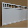 Gate is 3.75M wide and gate height is 1.75. Gate fits 3.5M post gap. Gate colour Pure White (RAL9010)