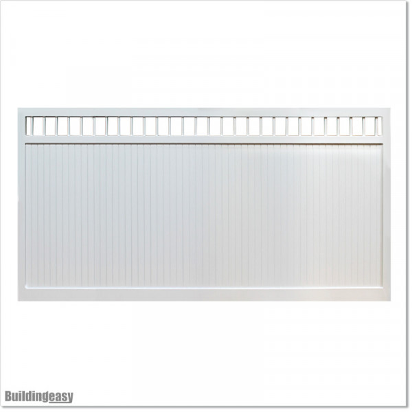 Gate is 4.35M wide and gate height is 1.75. Gate fits 4M post gap. Gate colour Pure White (RAL9010)