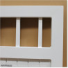 Pedestrian Tongue & Groove gate is 1.05M wide and gate height is 1.75M. Gate colour Pure White (RAL9010)