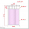 Pedestrian Tongue & Groove gate is 1.05M wide and gate height is 1.75M. Gate colour Pure White (RAL9010)