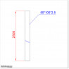 Finn Fence Aluminum Post 100 X 50 and 2.5mm wall thickness