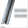 Gate is 4.35M wide and gate height is 1.45. Gate fits 4.0M post gap. Gate colour Pure White (RAL9010)