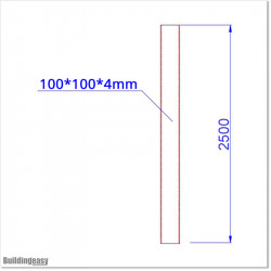 Aluminium Post 100 X 100 and 4.0mm wall thickness. Colour is Matte Black and comes with matching post cap.