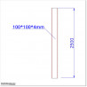 Aluminium Post 100 X 100 and 4.0mm wall thickness. Colour is Matte Black and comes with matching post cap.