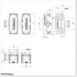 Magnetic Side Pull Gate Latch is versatile design for easy installation