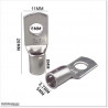 8mm Tin plated Copper cable terminal. Use for Leoch 100A Batteries ( LP12-100A)