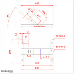 This bracket can be used to mount our 30W solar panels.