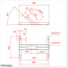This bracket can be used to mount our 30W solar panels.