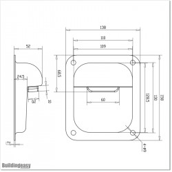 Gate stopper with rubber bumpers for swing gates