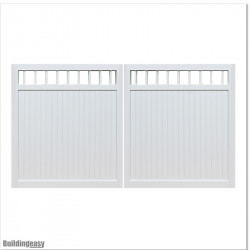 Aluminium Tongue and Groove Gate. Gate is 3.0M wide and gate height is 1.75M.