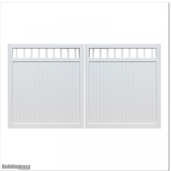 Aluminium Tongue and Groove Gate. Gate is 3.0M wide and gate height is 1.75M.