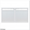 Aluminium Tongue and Groove Gate. Gate is 3.0M wide and gate height is 1.75M.