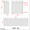 Black Sliding Gates 5.3M Wide and 1.7M High With Fittings in Auckland.