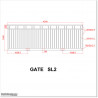 Black Colour 4.2M Wide Aluminium Sliding Gate 1.45M High in Manukau