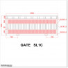 Aluminium 3.7 Wide Gate 1.5MHeight Flat Top Covered Sliding Gate