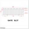 3.2M Wide Aluminium Flat Top Sliding Gate 1.2M High in Auckland.
