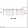 4.2M Wide Aluminium Spikes Top Sliding Gate 1.2M High in Auckland.