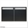 Aluminium Tongue and Groove Gate. Gate is 3.0M wide and gate height is 1.75M.