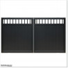 Aluminium Tongue and Groove Gate. Gate is 3.5M wide and gate height is 1.75M.