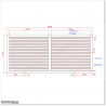 Sliding Slat Gate 3.8MX1.8M Gate is 3.8M wide and gate height is 1.8M