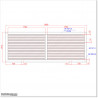 Sliding Slat Gate 3.8MX1.5M Gate is 3.8M wide and gate height is 1.5M