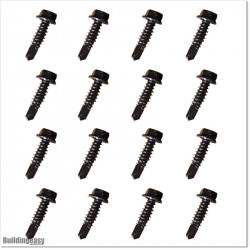 Self-tapping screws are powder coated in black colour. Size M6 X 25mm
