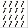Self-tapping screws are powder coated in black colour. Size M6 X 25mm