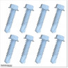 Self-tapping screws are powder coated in white colour. Size M8 X 32mm