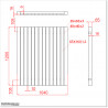 The gate is 1040 mm wide (excluding hinge width) and 1200 mm high