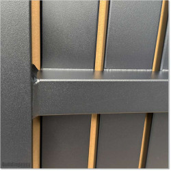 The gate is 1040 mm wide (excluding hinge width) and 1750 mm high
