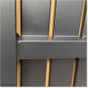 The gate is 1040 mm wide (excluding hinge width) and 1750 mm high