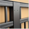 Aluminium 7.4M Wide Black Sliding Gate 1.7M High With Automatic Systems.