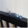 Aluminium 7.4M Wide Black Sliding Gate 1.7M High With Automatic Systems.