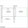 Spearhead Gate is 7400mm wide and gate height is 1830mm. Overall height 1.9M