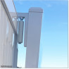Gate is 4.35M wide and gate height is 1.45. Gate fits 4.0M post gap. Gate colour Pure White (RAL9010)