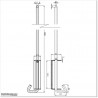 Drop Bolt  is used on Swing Gates. Drop Bolt is lockable with a padlock.