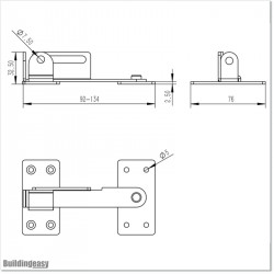 This gate latch can be used with any Double Swing gate or Pedestrian gate.