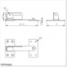 This gate latch can be used with any Double Swing gate or Pedestrian gate.