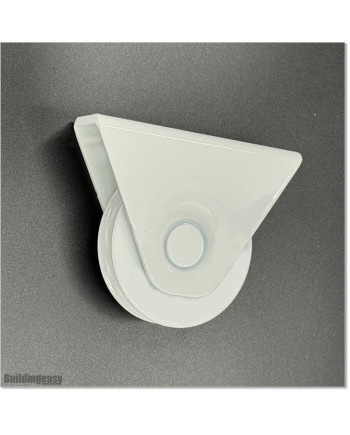 White Colour Sliding Gate Wheel With Bearings in U Groove.