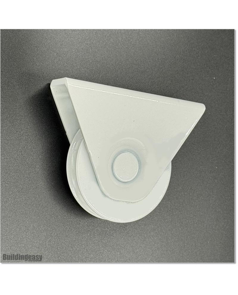 White Colour Sliding Gate Wheel With Bearings in U Groove.