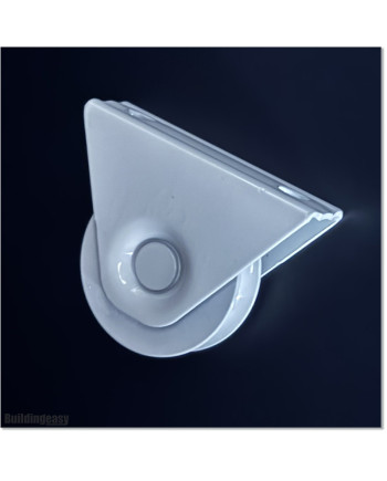 White Colour Sliding Gate Wheel With Bearings in U Groove.