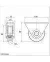 White Colour Sliding Gate Wheel With Bearings in U Groove.